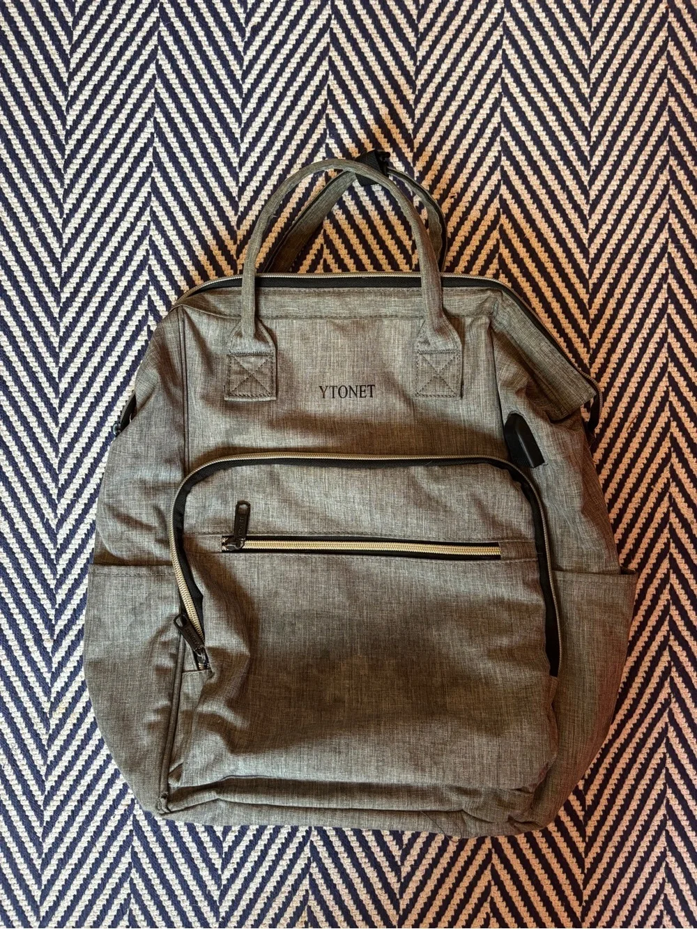 Ytonet Gray Travel Backpack - Versatile Everyday Bag